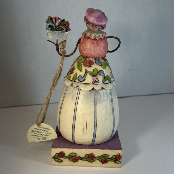 Jim Shore Heartwood Creek Snow Woman Winter Blossoms Figurine 2008 #4010358 - Picture 7 of 15